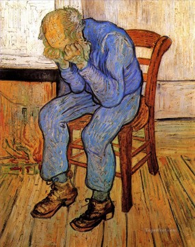 Vincent Van Gogh Painting - Anciano triste en el umbral de la eternidad Vincent van Gogh
